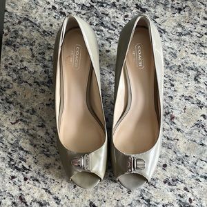 Coach Helaine peep toe heels